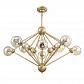 Подвесная люстра Crystal Lux Francisca SP10 Gold/Cognac - фото №2