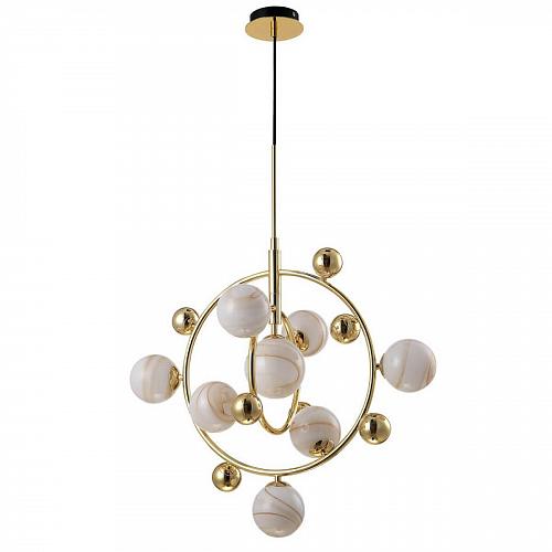 Подвесная люстра Crystal Lux Salvadore SP8V Gold