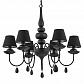Подвесная люстра Ideal Lux Blanche SP6 Nero 111872 - фото №1