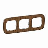 Рамка 3-постовая Legrand Valena Allure Орех 754463