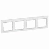 Рамка 4-постовая Legrand Valena белая/кристалл 774464