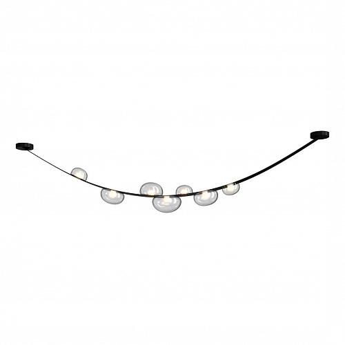 Подвесной светодный светильник Crystal Lux Bosque SP7 L3000 Black/Transparent