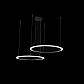 Подвесная люстра Crystal Lux MANZANA SP53W LED D600+800 BLACK - фото №2