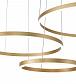 Подвесной светодиодный светильник Indigo Galass 14001/3P Gold V000013L - фото №3