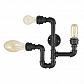 Бра Ideal Lux Plumber AP3 Nero 142517 - фото №1