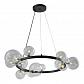 Подвесная люстра Crystal Lux Agata SP15 Black/Transparente - фото №1