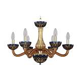 Подвесная люстра Bohemia Ivele 1309/6/200 G Am/Amber-Blue/H-1I