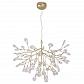 Подвесная люстра Crystal Lux Evita SP63 Gold/Transparent - фото №1