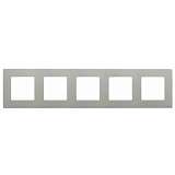 Рамка 5-постовая Legrand Etika светлая галька 672525