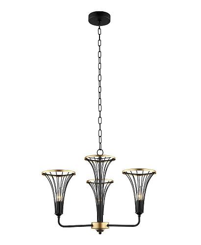 Подвесная люстра Lumien Hall Ивес 4017/3P-BK-GD