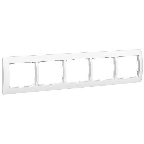 Рамка 5-постовая Legrand Galea Life белая 771005