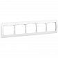 Рамка 5-постовая Legrand Galea Life белая 771005 - фото №1