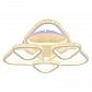 Потолочная светодиодная люстра Profit Light 8042/3+3 WHT - фото №1