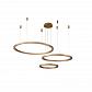 Подвесная люстра Crystal Lux FORTUNA SP158W LED D400+600+800 GOLD - фото №1