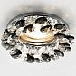 Встраиваемый светильник Ambrella light Crystal K206 BK/CH - фото №2