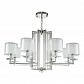 Подвесная люстра Crystal Lux Nicolas SP-PL8 Nickel/White - фото №1