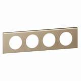 Рамка 4-постовая Legrand Celiane никель велюр 069114