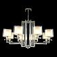 Подвесная люстра Crystal Lux Nicolas SP-PL8 Nickel/White - фото №2