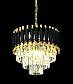 Подвесная люстра Lumina Deco Funneli LDP 6003-400 BK+F.GD - фото №2