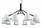 Подвесная люстра Crystal Lux ENRIQUE SP10 BLACK/WHITE - фото №2