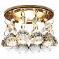 Встраиваемый светильник Ambrella light Crystal K2051 CL/G - фото №1