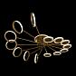 Потолочная светодиодная люстра Loft IT Megan 10164L Gold - фото №3