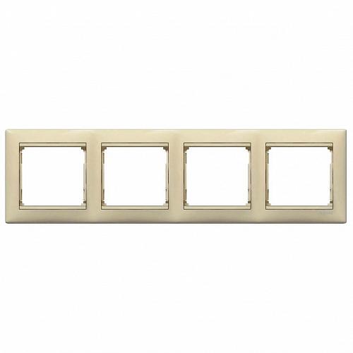 Рамка 4-постовая Legrand Valena слоновая кость 774354