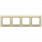 Рамка 4-постовая Legrand Valena слоновая кость 774354 - фото №1