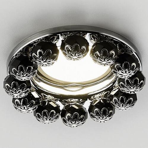 Встраиваемый светильник Ambrella light Ceiling K203 BK/CH