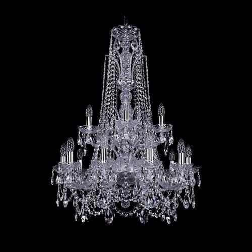 Подвесная люстра Bohemia Ivele 1411/10+5/240/XL-94/2d Ni