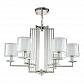 Подвесная люстра Crystal Lux Nicolas SP-PL6 Nickel/White - фото №1