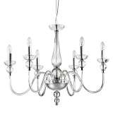 Подвесная люстра Ideal Lux Doge SP6 Trasparente 044422