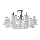 Потолочная люстра Crystal Lux Sergio PL8+4 Nickel