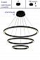 Подвесная люстра Crystal Lux FORTUNA SP158W LED D400+600+800 BLACK - фото №4