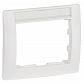 Рамка 1-постовая Legrand Galea Life с этикеткой белая 771013 - фото №1