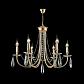 Подвесная люстра Crystal Lux Victoria SP6 Gold/Amber - фото №4