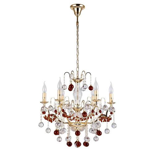Подвесная люстра Crystal Lux FRUTA SP6 GOLD