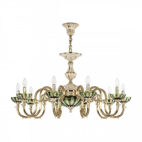 Подвесная люстра Bohemia Ivele 72203P/10/300 GW P Clear-Green/H-1H