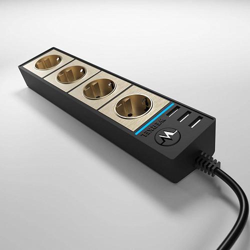 Розеточный блок 4гн 3USB х 1,7м с/з Werkel WL20-04-03 4690389128417