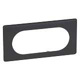 Рамка 4/5-модульная Legrand Celiane черная перкаль 066745