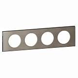 Рамка 4-постовая Legrand Celiane фактурная сталь 069104