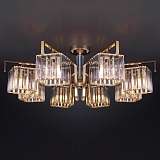 Люстра Eurosvet 10117/8 золото/прозрачный хрусталь Strotskis