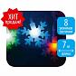 Светодиодная гирлянда Uniel Снежинки 220V разноцветный ULD-S0700-050/DTA MULTI IP20 SNOWFLAKES-3 07936 - фото №2