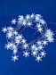 Светодиодная гирлянда Uniel Снежинки-2 220V белый ULD-S0500-050/DTA White IP20 Snowflakes-2 UL-00007196 - фото №4