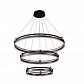 Подвесная люстра Crystal Lux FERNANDO SP158W LED D400+600+800 COFFEE/BLACK - фото №1