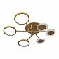 Потолочная светодиодная люстра Loft IT Megan 10164S Gold - фото №1