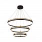 Подвесная люстра Crystal Lux FERNANDO SP158W LED D400+600+800 BLACK/GOLD - фото №1