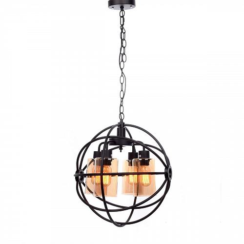 Подвесная люстра Lumina Deco Stradi LDP 11509-4 BK