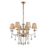 Подвесная люстра Ideal Lux Pantheon SP6 Oro 088068