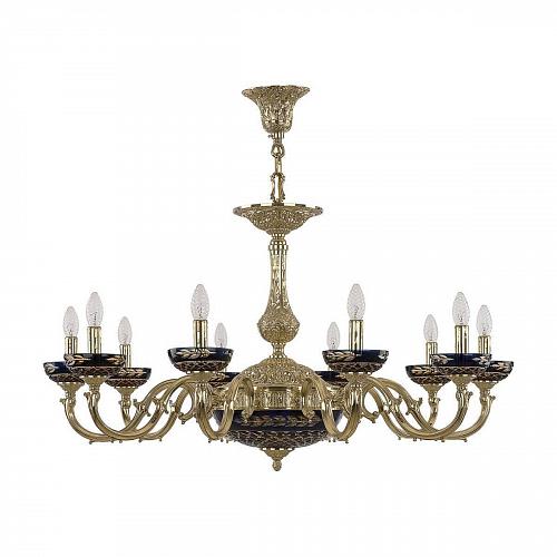 Подвесная люстра Bohemia Ivele 72101P/10/300 G P Amber-Blue/H-1J